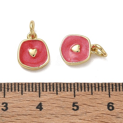Brass Enamel Pendants KK-CBA5585-08G-02-1