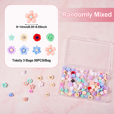 3 Bags Resin Cabochons RESI-TA0003-13B-1