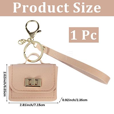 Portable PU Leather Bag Keychains FIND-CL0002-42A-1