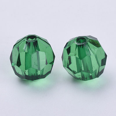 Transparent Acrylic Beads TACR-Q257-6mm-V17-1