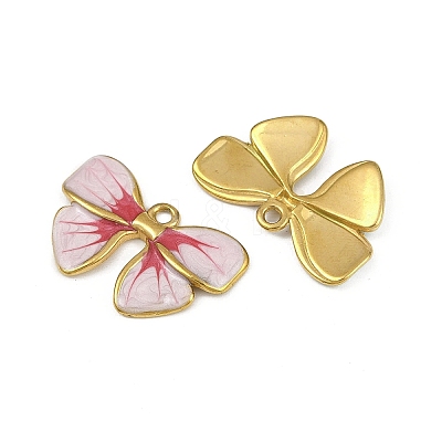 304 Stainless Steel Enamel Pendants STAS-Z140-15G-1
