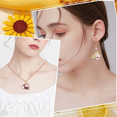 24Pcs Enamel Cat Charm Pendant Cute Alloy Enamel Animal Charm Cat Pendant Mixed Shape for Jewelry Necklace Bracelet Earring Making Crafts JX341A-1