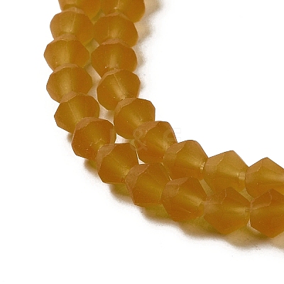 Imitate Austrian Crystal Frosted Glass Beads Strands EGLA-A039-T4mm-MD28-1