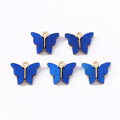 Alloy Acrylic Pendants ENAM-R136-01F-1