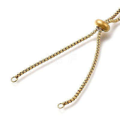 Adjustable 304 Stainless Steel Slider Bracelet/Bolo Bracelets Making STAS-I153-03G-02-1