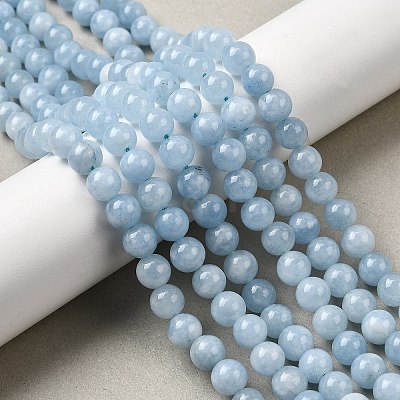 Natural Chalcedony Beads Strands X-G-S333-8mm-004-1-1