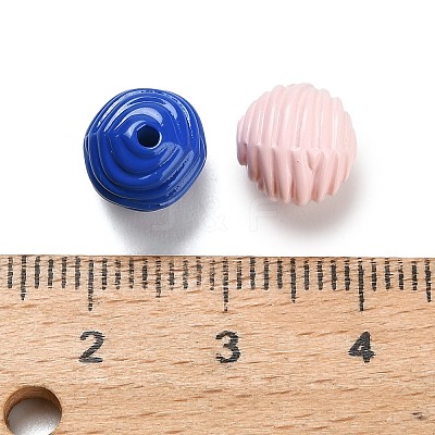 Baking Paint Opaque Acrylic Beads SACR-P035-10-1