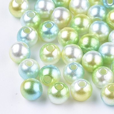 Acrylic Imitation Pearl Beads LS-MACR-N001-01B-1