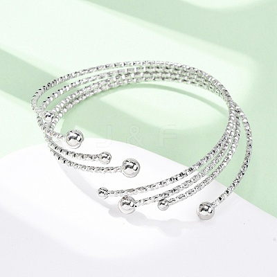304 Stainless Steel Cuff Bangles for Women BJEW-B150-03P-1