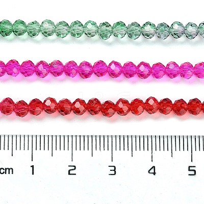 Transparent Painted Glass Beads Strands DGLA-A034-T4mm-A24-1
