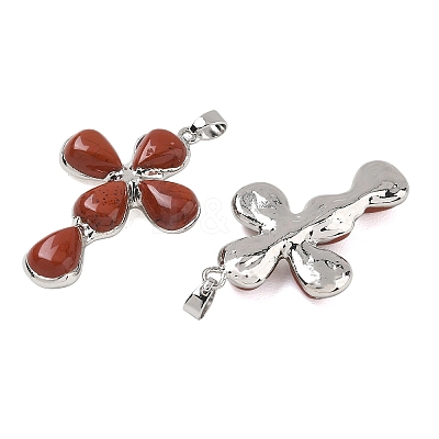 Natural Red Jasper Pendants GG-CBA9F30-02P-12-1