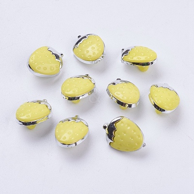 CCB Plastic Shank Strawberry Buttons BUTT-E095-10-1