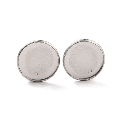 Non-Tarnish 316 Stainless Steel Clip-on Earring Findings STAS-I187-02A-P-1