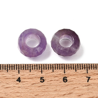 Natural Amethyst European Beads GG-NH0003-A07-1