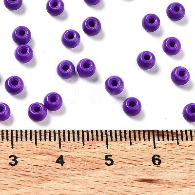 Baking Paint Glass Seed Beads SEED-H002-I-B516-1