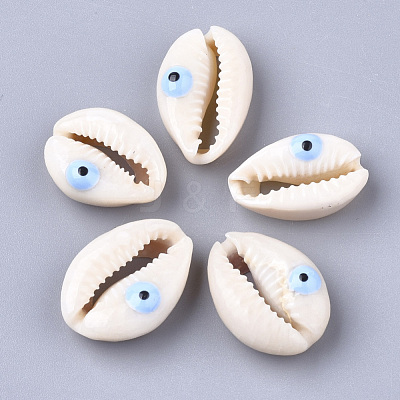 Natural Cowrie Shell Beads X-SHEL-S274-29C-1