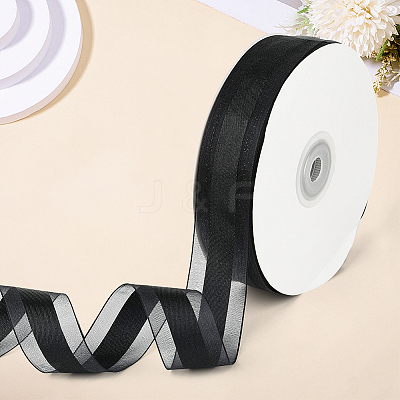 1Roll Solid Color Organza Ribbons ORIB-CY0001-02N-1
