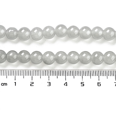 Imitation Jade Glass Beads Strands DGLA-S076-8mm-30-1