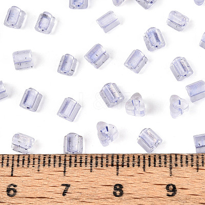 Transparent Inside Colours Glass Seed Beads SEED-T007-13H-1