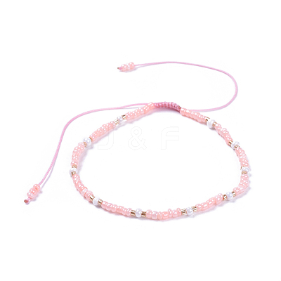 Adjustable Nylon Thread Braided Beads Bracelets BJEW-JB04377-02-1