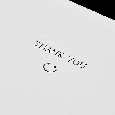 Smiling Face Paper Earrings Necklace Display Cards FIND-T072-01D-1