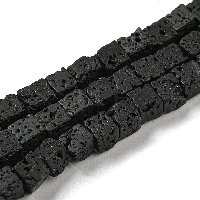 Natural Lava Rock Beads Strands G-C084-E08-02-1