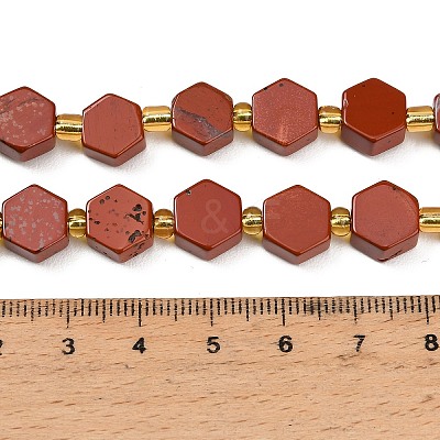 Natural Red Jasper Beads Strands G-F833-B15-01-1