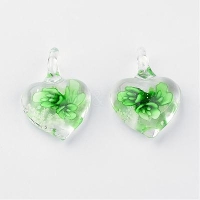 Handmade Luminous Lampwork Pendants LAMP-R136-04-1