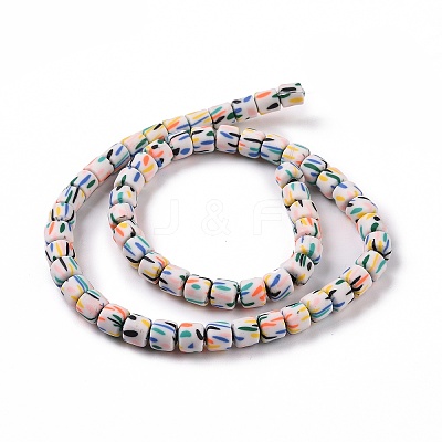 Handmade Polyester Clay Beads Strand X-CLAY-P001-01A-1