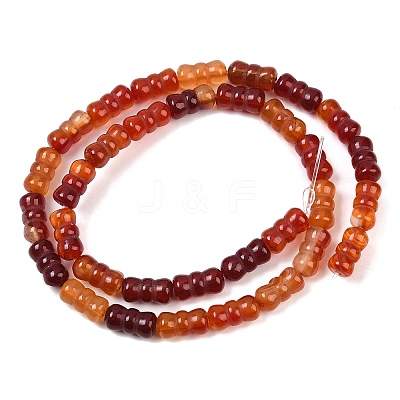 Natural Red Agate(Dyed & Heated) Beads Strands G-P595-A02-01-1