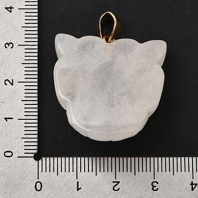 Natural Quartz Crystal & Synthetic Turquoise Pendants G-Z090-02G-01-1