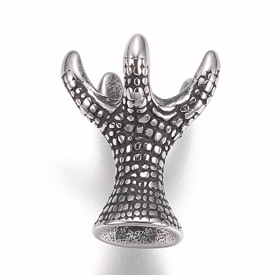 304 Stainless Steel Bead Caps STAS-O101-27AS-1