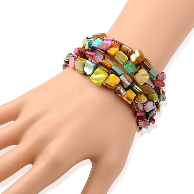 Wrap Bracelets BJEW-JB00300-08-1
