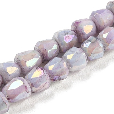 Electroplate Glass Beads Strand GLAA-G088-03-01-1