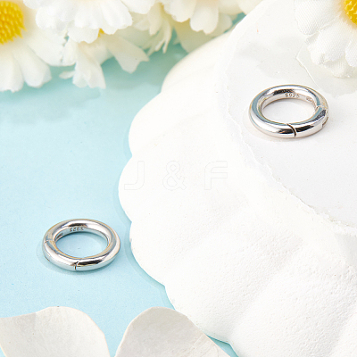 925 Sterling Silver Spring Gate Rings STER-CN0001-43P-1