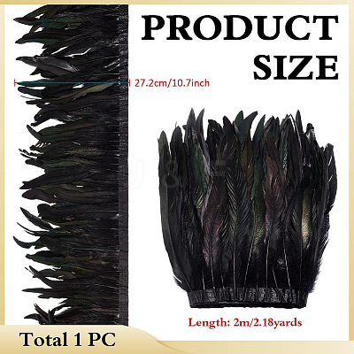 Fashion Feather Cloth Strand Costume Accessories DIY-WH0308-838-1