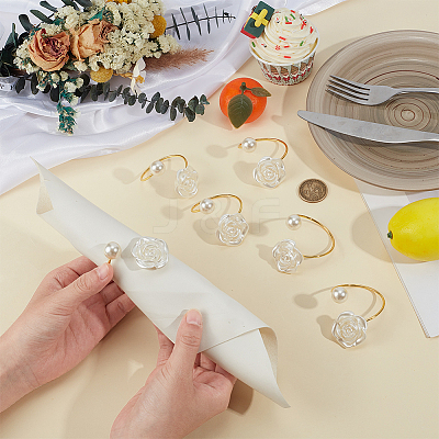 12Pcs Iron Napkin Rings AJEW-OC0014-39G-1