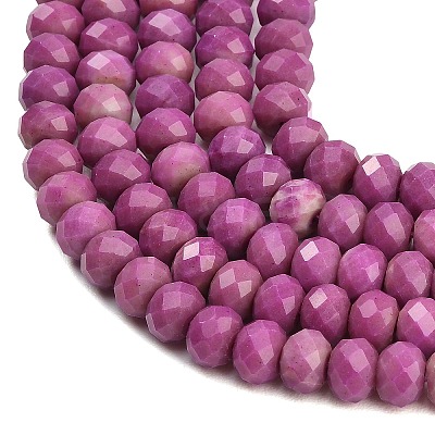 Faceted Dyed Natural White Jade Beads Strands GG-CBAE966-01A-N-1