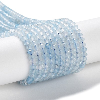 Natural Aquamarine Beads Strands G-J400-B01-01-1