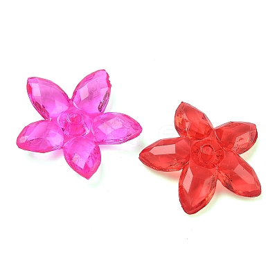 Transparent Acrylic Bead Caps OACR-Z037-01-1