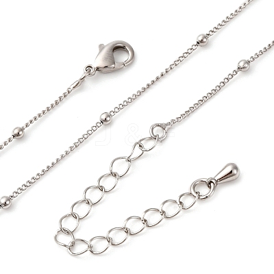 Brass Satellite Chain Necklaces MAK-L045-08P-1