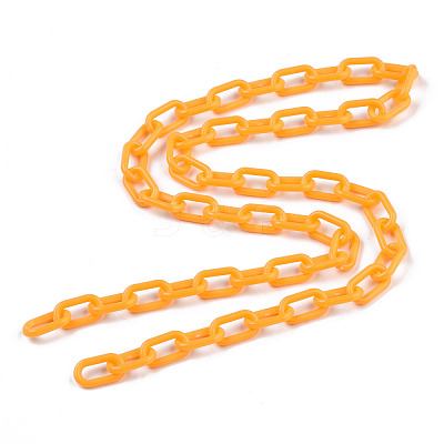 Handmade Opaque Acrylic Paperclip Chains X-KY-S166-002J-1