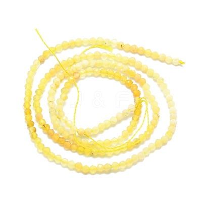 Natural Yellow Opal Beads Strands G-P457-A01-18-1