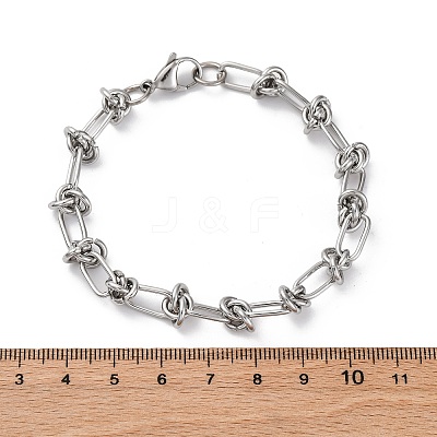 Tarnish Resistant 304 Stainless Steel Link Chain Bracelets BJEW-Z011-09P-1