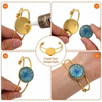 Brass Cuff Bangle Making KK-J184-49G-1