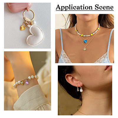 40Pcs 20 Styles Faceted Glass Rhinestone Pendants GLAA-TA0001-44-1