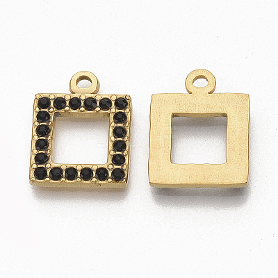 Golden Tone 304 Stainless Steel Pendants STAS-T050-014G-1