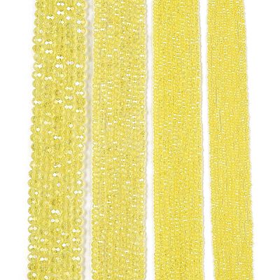 Electroplate Glass Beads Strands EGLA-A044-T2mm-B29-1
