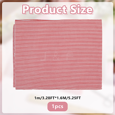 1Pc Stripe Pattern Cotton Fabric DIY-DR0002-63A-1