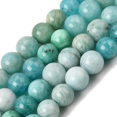 Gradient Natural Amazonite Beads Strands GG-CBA54CC-C01-6mm-1